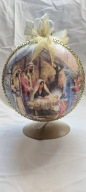 Bombka bombki ręcznie robione 15 CM decoupage M5