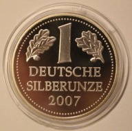 1 MARKA 2007, BRAMA BRANDENBURSKA, 1 OZ 999, 1 UNCJA CZYSTEGO SREBRA