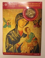 MATKA BOŻA NIEUSTAJĄCEJ POMOCY, NUMIZMAT ZŁOCONY + MODLITWA