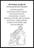 A2 PLAKAT WIERSZ WALENTYNKI PREZENT *JUŻ KOCHAM CIĘ TYLE LAT* GAŁCZYŃSKI 3