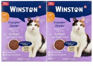 2x Winston Sucha Karma Nowa Receptura Bogata w Drób Wołowinę i jukę 1kg