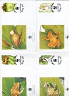 A40928)WWF-FDC Gady i Plazy: Fiji 586 - 589