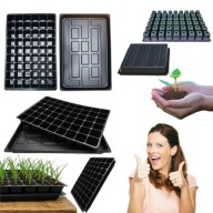 WIELODONICZKA Z PODSTAWKĄ DO ROZSADY DO WYSIEWU PALETA ROZSADOWA 54 OTWORY