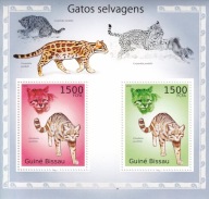 Gwinea Bissau 2010 ** cena 6,50 zł kat.7,50€ - fauna, dzikie koty