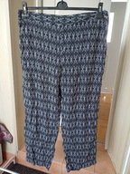 Spodnie materiałowe 48 proste wysoki stan janina