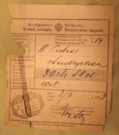 PRZEKAZ POCZTOWY - KOZY 1898 rok, BIALA - Biała, BIELSKO - BIAŁA, 1898 rok