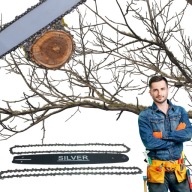 PROWADNICA 35 CM 14" 1,3 MM 50 OGNIW + 2 ŁAŃCUCHY DO PIŁY SPALINOWEJ