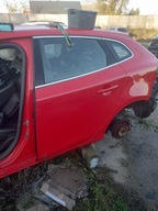 VOLVO V40 II DRZWI LEWY TYŁ TYLNE 612-46 KOMPLETNE czerwone w kolor