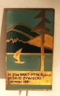 Odznaka - 51 Zlot SKKT - PTTK Rybnik Beskid Żywiecki 1981