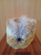 Czapka szlachecka ze sztucznym futrem