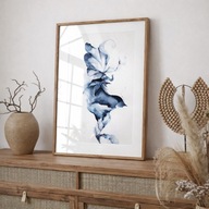 Obraz akwarelowy abstrakcja "Rozkwit"