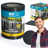 Taśma Ogrodzeniowa 19x35 m Osłona na Płot MOCNA Ogrodzenie Panelowe GRUBA