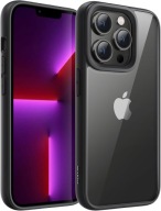 Etui plecki bezbarwne do Apple iPhone 13 Pro Max 6,7" czarny bumper