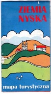 ZIEMIA NYSKA - MAPA TURYSTYCZNA Z 1978 ROKU.