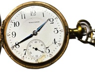 Zegarek kieszonkowy Waltham – USA, pozłacany, sprawny, brak szkiełka