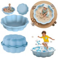 PIASKOWNICA OGRODOWA DLA DZIECKA BASEN KWIATEK MUSZELKA 76 CM PLASTIKOWA