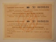 NBP - TALON na 150 złotych na tranzyt przez RUMUNIA do wymiany na leje