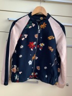 34 XS 36 Zara granatowa kurtka bomberka w kwiaty lmpas