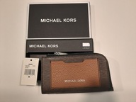 Etui na karty Michael Kors Hudson skóra brązowy