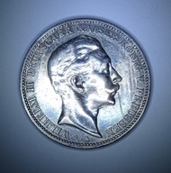 Cesarstwo Niemieckie, 3 marki, 1909r. - A - Ag 13