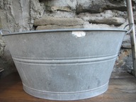 Stara DUŻA Ocynkowana Wanna/Balia z Uszami_WYSTRÓJ_DONICA