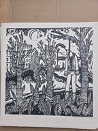 Wisielec - "kiedy nadzieja gaśnie". 30 × 30 cm. 2025 r. (linoryt)