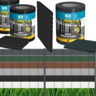 TAŚMA OGRODZENIOWA 0,19x35m GRAFITOWA OSŁONA NA PŁOT WDB PLAST UNIWERSALNA