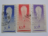 ZSRR - Lot balonu CCCP -1 do Stratosfery - Mi. 453-55 kasowane