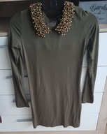 AMISU tunika r 36/38 z ozdobnym kołnierzykiem