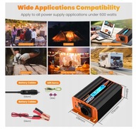 Inwerter JARXIOKE 600W przetwornica 12V DC na 230V AC