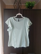 Miętowa ażurowa bluzka Orsay rozm. M stan idealny