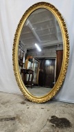 Stare Piękne Lustro Duże rama rzeźbiona Robi wrażenie Owalne