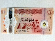 LIBIA - 20 dinarów 2025, P-87, UNC, polimer, piękny !!!