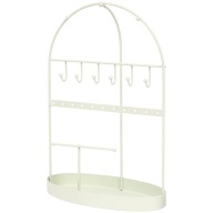 STOJAK NA BIŻUTERIĘ EKSPOZYTOR ORGANIZER Haki Wielopoziomowy Metal