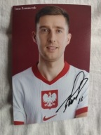 Zdjęcie 10x15 autograf Polska Taras Romanczuk PZPN 2024