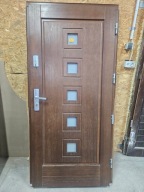 DRZWI Zewnętrzne Drewniane Sosnowe Wejściowe 98x205cm