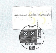 Niemcy 2006 ETB FDC, nauka, język, pismo Braille 'a, 150 lat szkoły