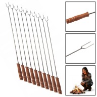 ZESTAW 10szt WIDELEC OGNISKOWY KIJE DO KIEŁBASY OGNISKA BEGRIS 100CM