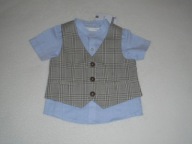 * NEXT * KAMIZELKA+KOSZULKA 12-18 m-cy