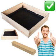 SKRZYNIA OGRODOWA DREWNIANA BEZBARWNA DUŻA 290L NA WARZYWA MOCNA WARZYWNIAK