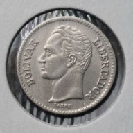 WENEZUELA [1542]*25 centymów 1978 Herb, Koń, Simón Bolívar, 25 CENTIMOS