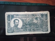 Banknot/y Indochiny Wietnam 5 Nam Dong