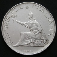 Włochy 500 lirów 1961 - Zjednoczenie Włoch 100. rocznica - srebro
