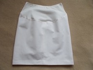 ŚLICZNA BIAŁA SPÓDNICA-SPÓDNICZKA CIĄŻOWA ROZM.40