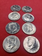 1/2 DOLARA 8 sztk KENNEDY-USA-2025 Half DOLLAR