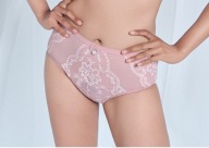 Majtki koronkowe Lanny Mode Różowe haft 51926 rozmiar 2XL