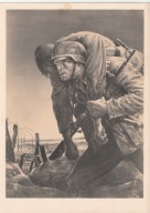 N141 ŻOŁNIERZE TOWARZYSZE FRONT KARABIN HEŁM NIEMCY RZESZA