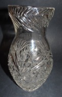 Kryształowy wazon, wazon kryształowy Prl, kryształ prl, vintage