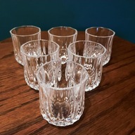 Vintage, Piękne kryształowe kieliszki do wódki