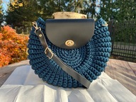 Torebka oreo ręcznie wykonana na szydełku. Na prezent